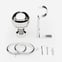 35mm Allure Classic Polished Chrome Ribbed Ball Finial