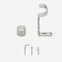 35mm Allure Classic Stainless Steel End Cap Finial Eyelet