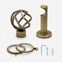 35mm Allure Signature Antique Brass Cage Finial