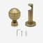 35mm Allure Signature Antique Brass Ribbed Ball Finial Eyelet