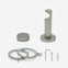 35mm Signature Brushed Steel Stud Curtain Pole