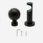 35mm Allure Signature Matt Black Ball Finial Eyelet