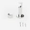 35mm Allure Signature Polished Chrome End Cap Finial Eyelet
