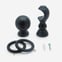 35mm Prime Black Ball Curtain Pole
