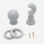 35mm Prime Slate Grey Ball Curtain Pole