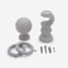 50mm Highgrove Pebble Grey Ball Finial Curtain Pole