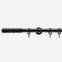 19mm Integration Black Nickel Oriel Curtain Pole