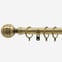 28mm Allure Classic Antique Brass Ribbed Ball