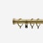 28mm Classic Antique Brass Stud Curtain Pole