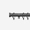 28mm Classic Black Nickel Stud Curtain Pole