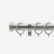28mm Classic Brushed Steel Stud Curtain Pole