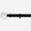 28mm Allure Classic Matt Black Crystal Eyelet
