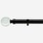 28mm Allure Classic Matt Black Glass Bubbles Eyelet