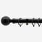 28mm Allure Classic Matt Black Ribbed Ball