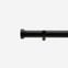 28mm Classic Matt Black Stud Eyelet Curtain Pole