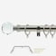 28mm Allure Classic Stainless Steel Effect Crystal Ball Bay Window