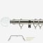 28mm Allure Classic Stainless Steel Effect Glass Bubbles Bay Window
