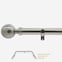 28mm Allure Classic Stainless Steel Effect Ribbed Ball Eyelet Bay Window