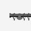 28mm Signature Black Nickel Stud Curtain Pole