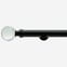 28mm Allure Signature Matt Black Crystal Eyelet
