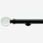 28mm Allure Signature Matt Black Glass Bubbles Eyelet