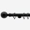 28mm Allure Signature Matt Black Ribbed Ball