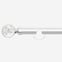28mm Allure Signature Polished Chrome Glass Bubbles Eyelet