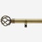 35mm Allure Classic Antique Brass Cage Finial Eyelet