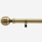 35mm Allure Classic Antique Brass Ribbed Ball Finial Eyelet