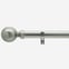 35mm Classic Brushed Steel Ball Eyelet Curtain Pole