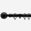 35mm Allure Classic Matt Black Ball Finial