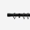 35mm Allure Classic Matt Black End Cap Finial