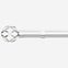 35mm Allure Classic Polished Chrome Cage Finial Eyelet