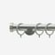35mm Signature Brushed Steel Stud Curtain Pole