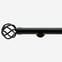 35mm Allure Signature Matt Black Cage Finial Eyelet