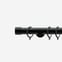 35mm Allure Signature Matt Black End Cap Finial