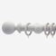 50mm Highgrove Pebble Grey Ball Finial Curtain Pole