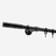 19mm Integration Black Nickel Oriel Curtain Pole