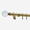 28mm Allure Classic Antique Brass Crystal Ball Bay Window