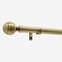 28mm Allure Classic Antique Brass Ribbed Ball Eyelet Bay Window