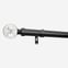 28mm Allure Classic Black Nickel Glass Bubbles Eyelet