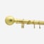 28mm Classic Brushed Gold Ball Bay Window Curtain Pole