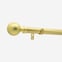 28mm Classic Brushed Gold Ball Bay Window Eyelet Curtain Pole