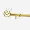 28mm Classic Brushed Gold Cage Bay Window Eyelet Curtain Pole