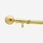 28mm Classic Brushed Gold Lined Ball Bay Window Eyelet Curtain Pole