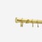 28mm Classic Brushed Gold Stud Curtain Pole