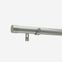 28mm Classic Brushed Steel End Cap Bay Window Eyelet Curtain Pole