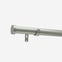 28mm Classic Brushed Steel Stud Eyelet Curtain Pole
