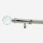 28mm Allure Classic Stainless Steel Effect Crystal Ball Eyelet Bay Window
