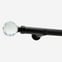 28mm Allure Signature Matt Black Crystal Eyelet
